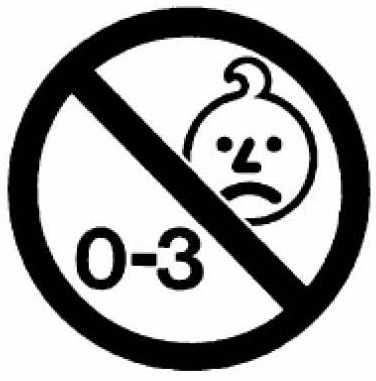 1~3岁儿童玩具的警告标志图案 1~3岁儿童玩具的警告标志图案