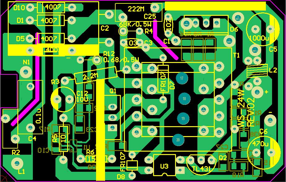 cr6853做的12v/2a开关电源断开负载时变压器有"哒哒"声