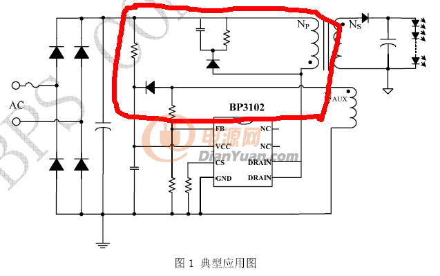 请帮我分析一下这个led驱动电路