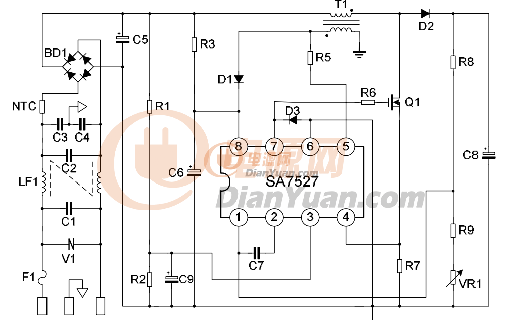 关于fan7527/sa7527做100-277v输入时的pf问题-电源网