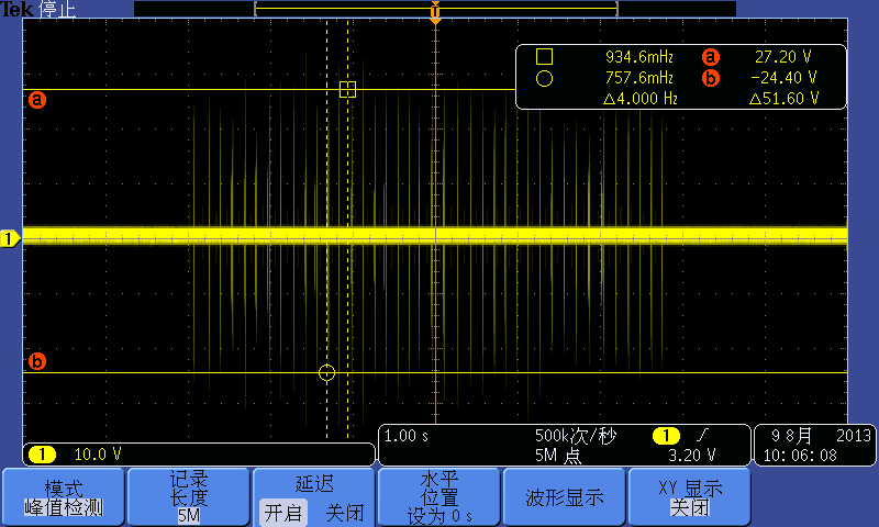接触器动作时，辅助电源有尖峰（TOP223）。谢谢-电源网技术论坛-电源网