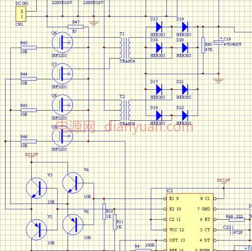 tl494做的逆变电源求助,各位请帮忙分析下,很怪异.