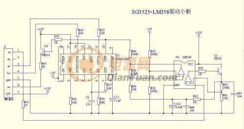 讨个sg3525+lm358驱动小板短路保护的接法-电源网