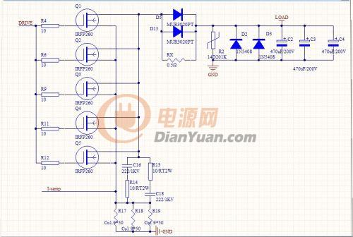 100v50a电子负载电路疑惑之处求解