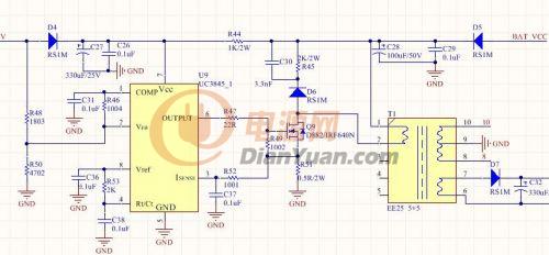 uc3845开关电源,电流取样电阻发热严重-电源网