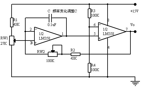 简易正弦波50hz电路图图片