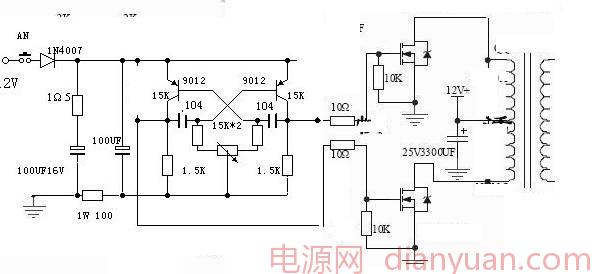 环形变压器三线接线图图片