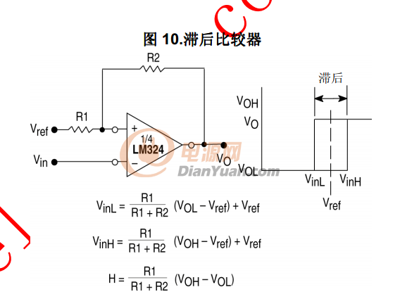 滞环比较器电路图,lm比较器电路图,迟滞比较器电路图_大山谷图库