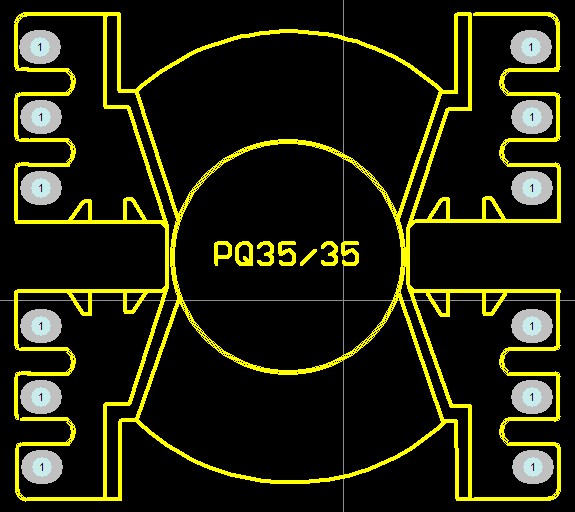 昨天刚画一个pq35/35的pcb封装库让大家看看不是不