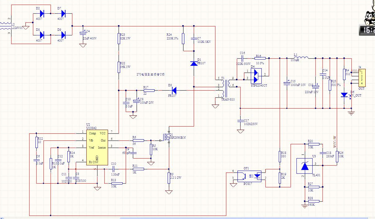 Uc3842 datasheet схема включения